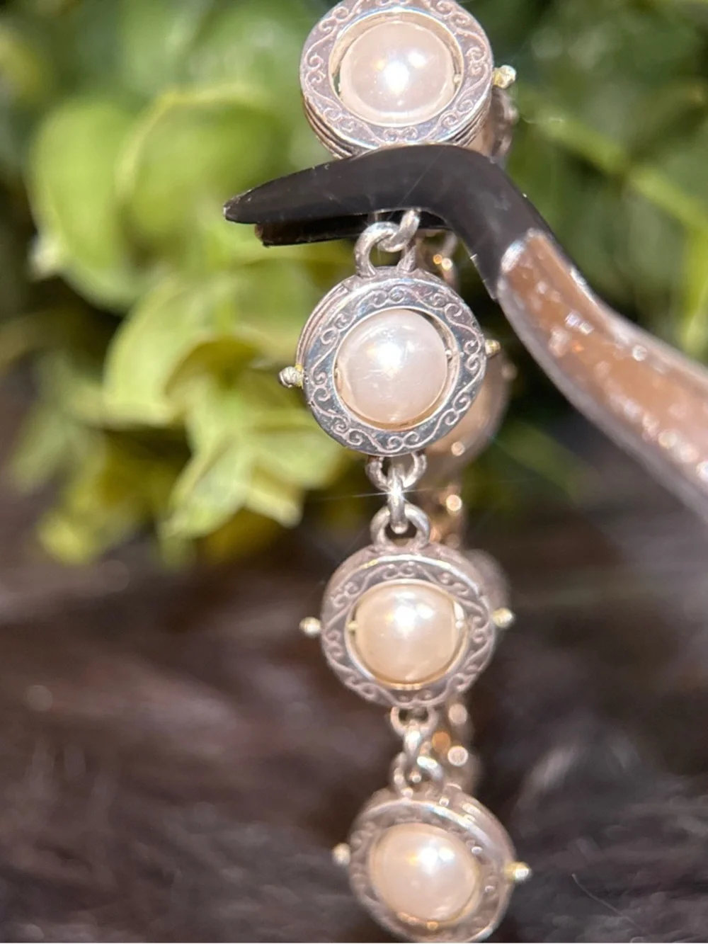 Brighton‎ Silver-Tone Pearl Station Bracelet